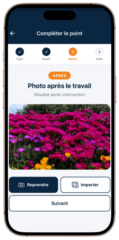 Étape 3 — Après : Photo du résultat après intervention